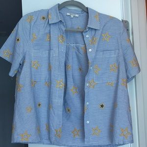 Madewell medium star button down short sleeve